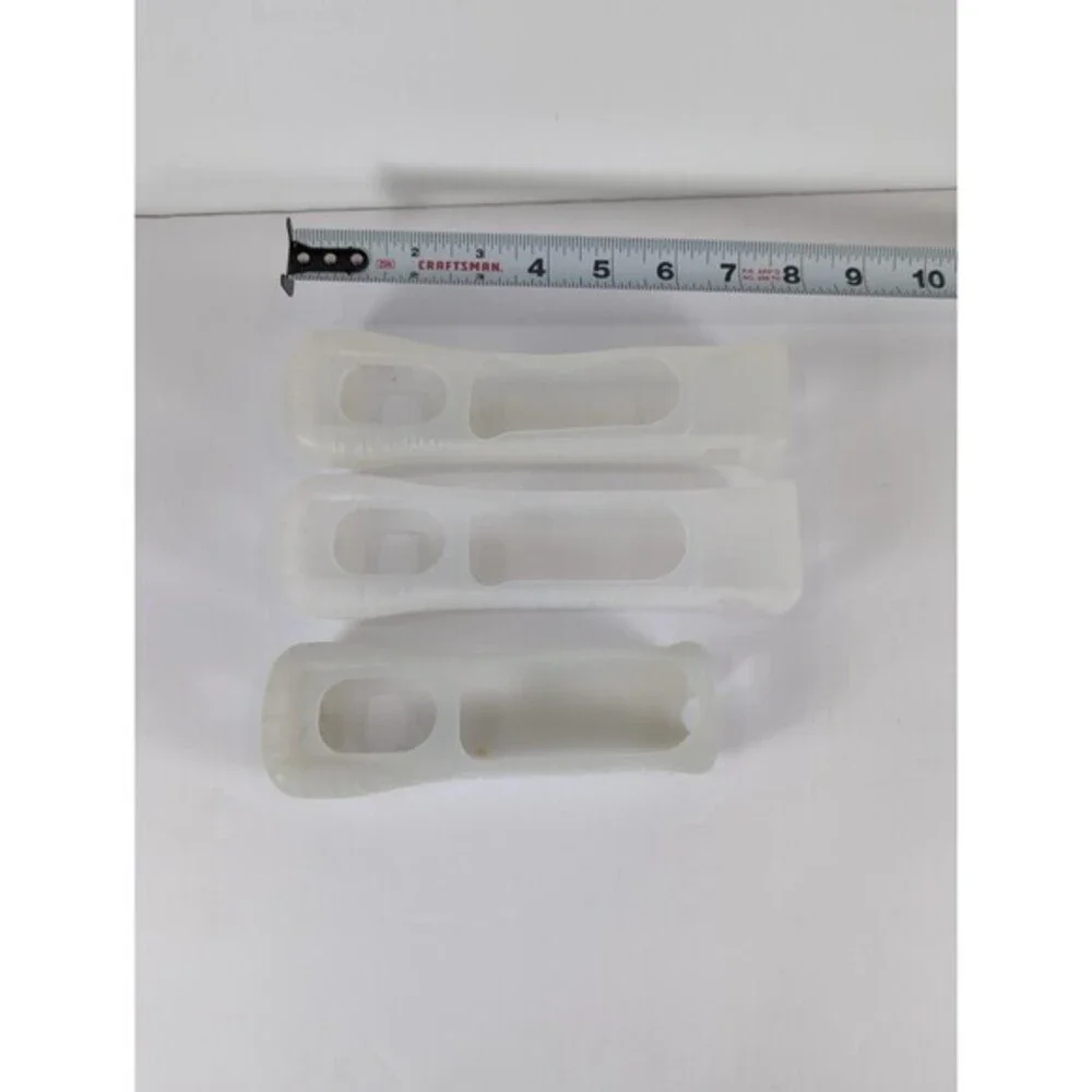 Nintendo OEM‎ Clear Wii Lot 3 Controller Remote Silicone Rubber Grip Skin Cover